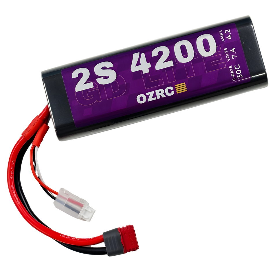 GD Lite 4200mAh 2S 7.4v 30C Stick Pack LiPo Battery w/ Deans T Connector