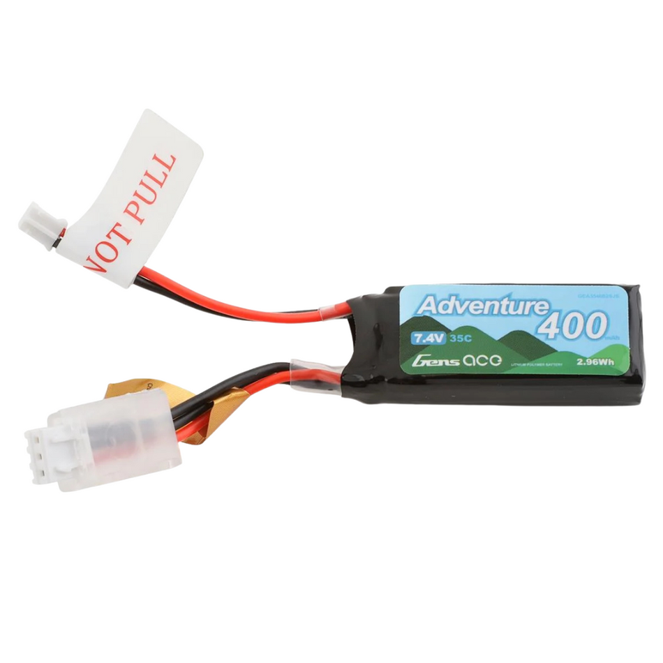 Gens Ace Adventure 2S LiPo Battery 35C 7.4V 400mAh JST PH2.0 GEA354002SJS