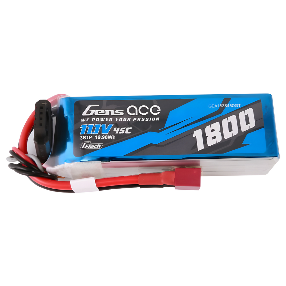 Gens Ace G-Tech 3S 1400mAh 45C 11.1V LiPo Battery (XT60) GEA183S45DGT