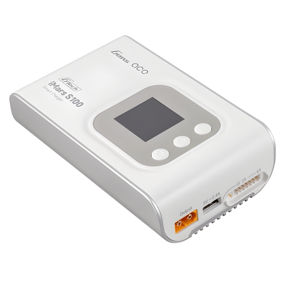 Gens Ace IMARS S100 GTech AC Smart LiPo Charger Balance 100W White GEAS100-AW