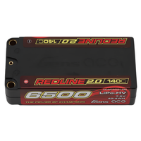 Gens Ace Redline 2.0 2S 6500mAh 7.6V 140C Shorty LiHV GEA65002S14S5
