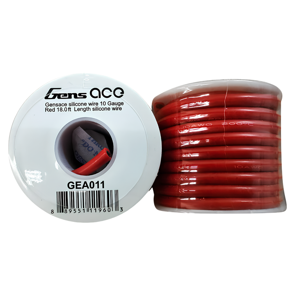 Gens ace 10AWG Silicone Wire Red 18.04ft GEA011
