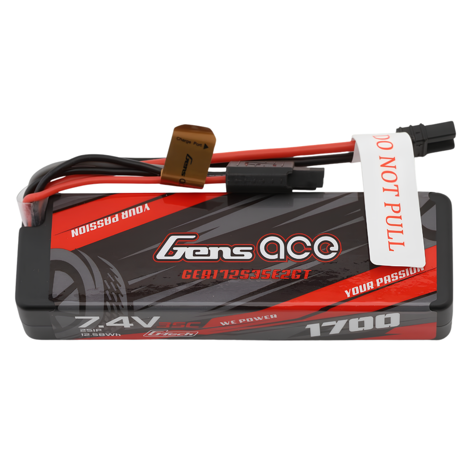 Gens ace G-Tech 1700mAh 2S 35C 7.4V Hardcase LiPo Battery iEC2 GEA172S35E2GT