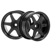 HPI TE37 Wheel 26mm 3mm Offset RC Drift Wheels Black 3841