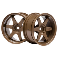HPI TE37 Wheel 26mm 6mm Offset RC Drift Wheels Bronze 3848
