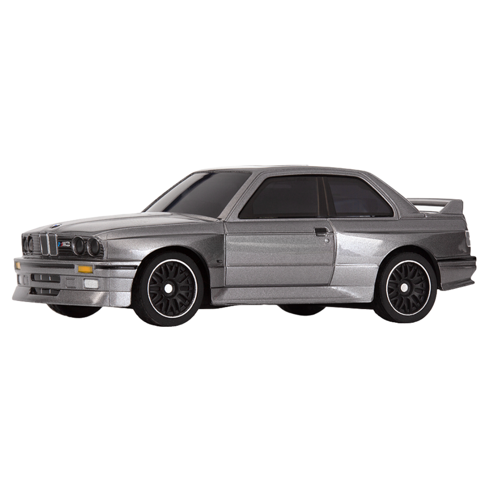 HPI Nano-TTR BMW E30 M3 Ravaglia 1/64 Mini RC Touring Car Dark Silver 160991