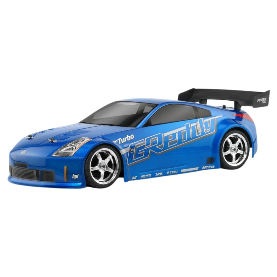 HPI Nissan 350Z GReddy Twin Turbo 1/10 Clear Body Shell (200mm) 17518