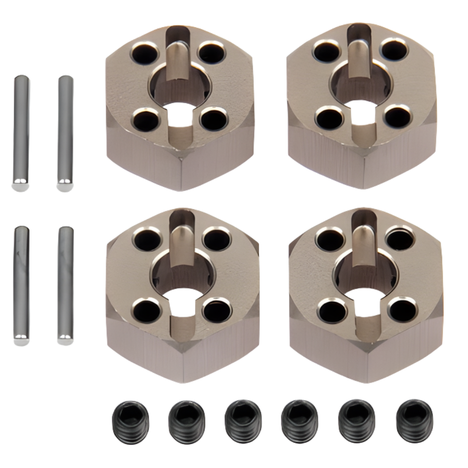 HPI Aluminium Locking Hex Wheel Hub 12mm Set 4pcs 108020