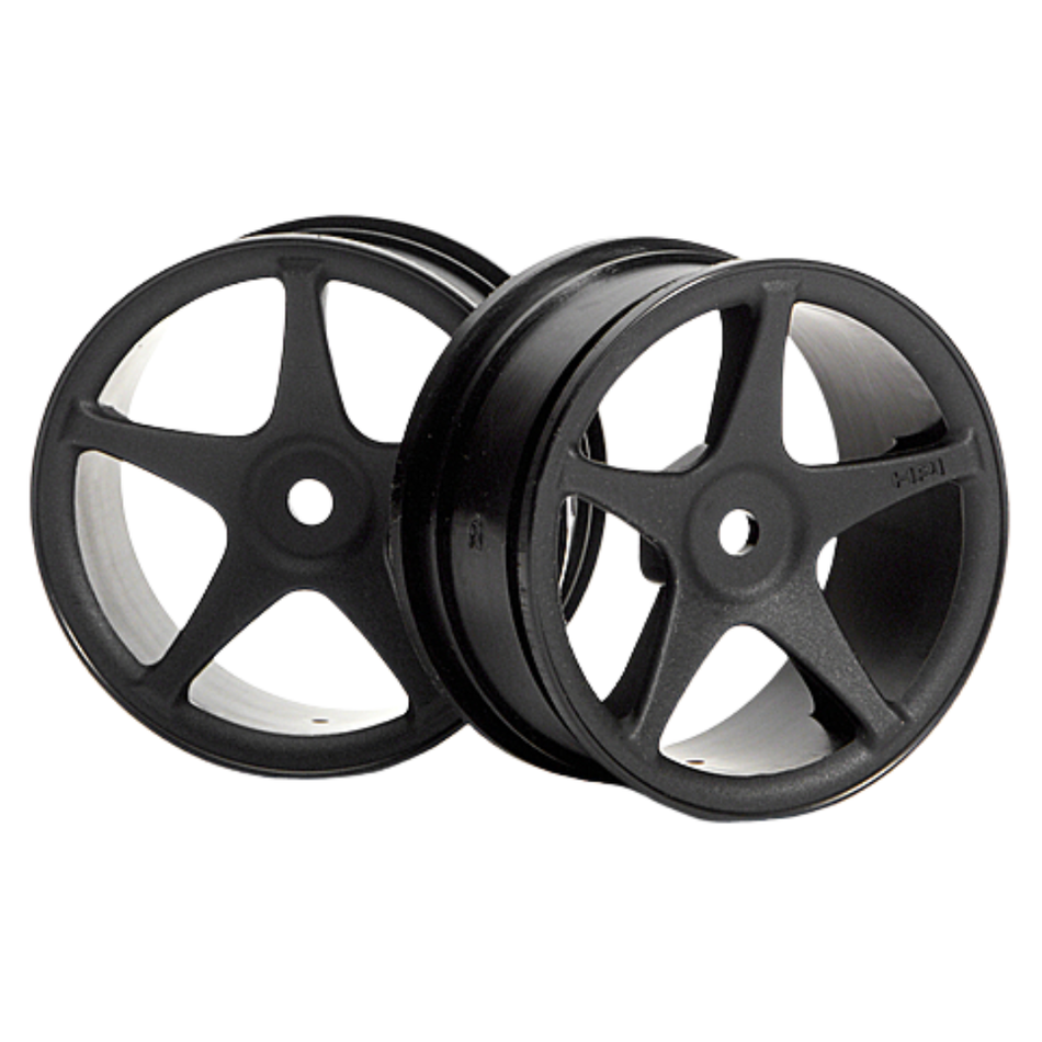 HPI Super Star Wheels 26mm Black 1mm Offset 3696