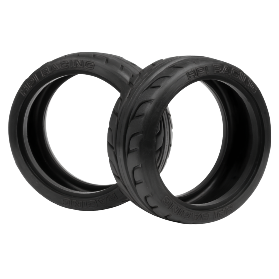 HPI T-Grip Tyres 26mm 1/10 On-Road 2Pcs 4405