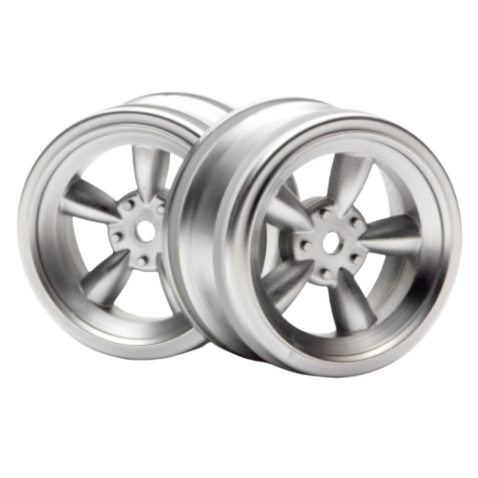HPI Vintage 5 Spoke Wheel 26mm Matte Chrome 0mm Offset 3815