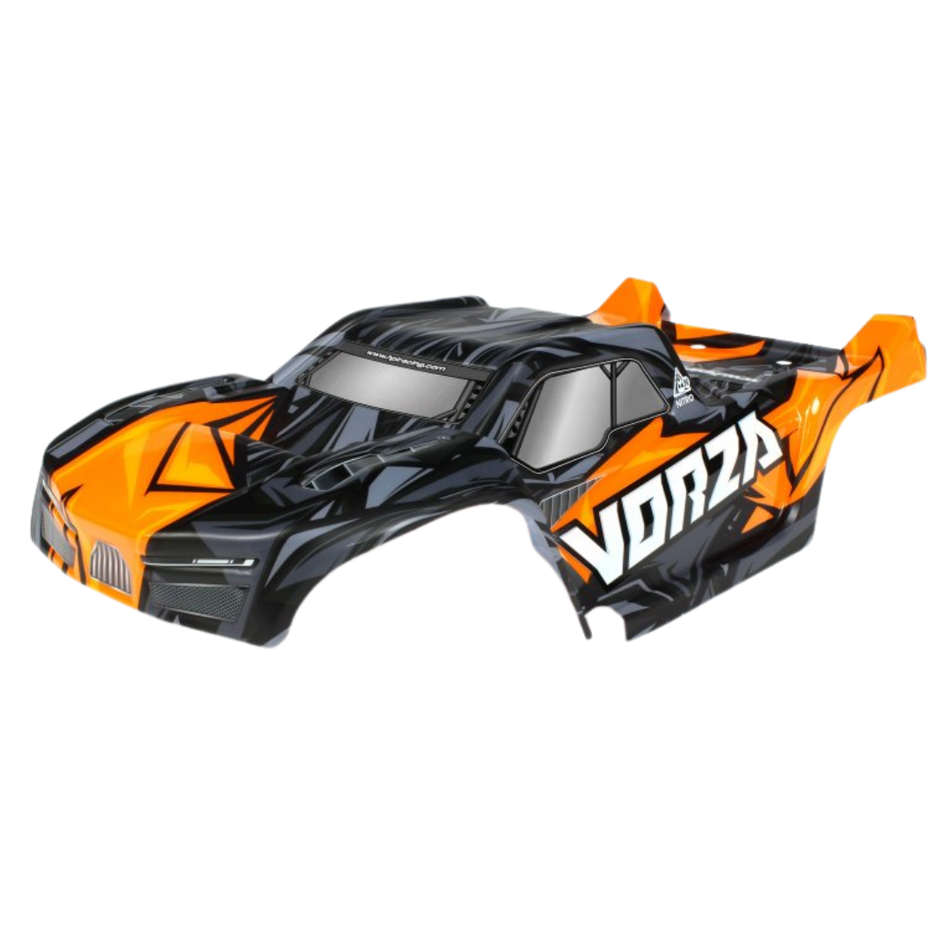 HPI Vorza VB-2 Nitro Truggy Painted Body Greys Orange Precut 160300