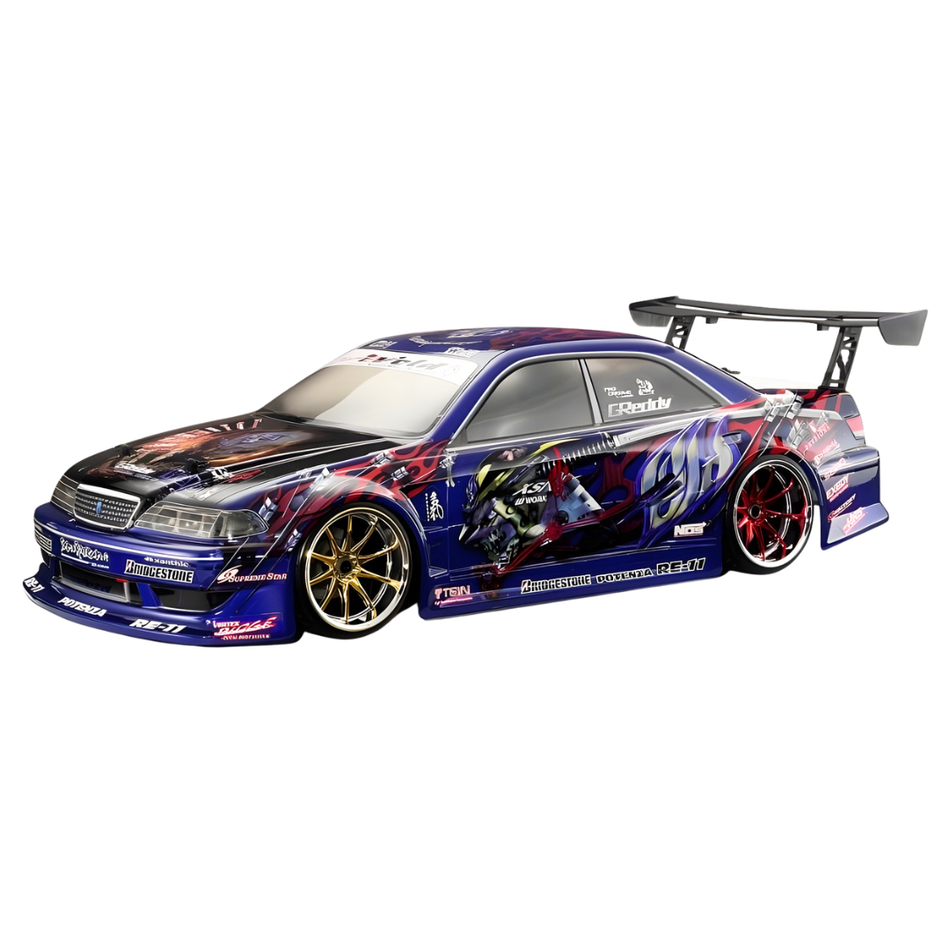 HPI WELD JZX100 Toyota Mark II Clear Drift RC Body Shell 1/10th Scale 200mm 30717