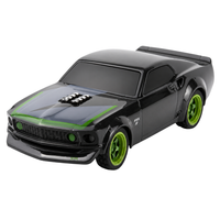 HPI nano-TTR 1/64th Ford Mustang RTR-X Mini RC Drift Car Green 160980