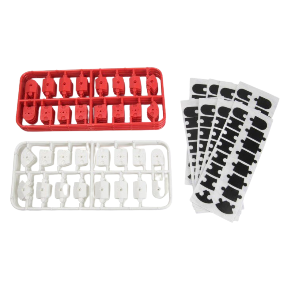 HPI nano-TTR Curb Set Red and White Track Curbs 161409