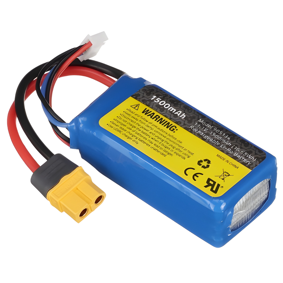 UDI RC 3S 11.1v 1500mAh LiPo Battery XT60 Connector UDI010-29