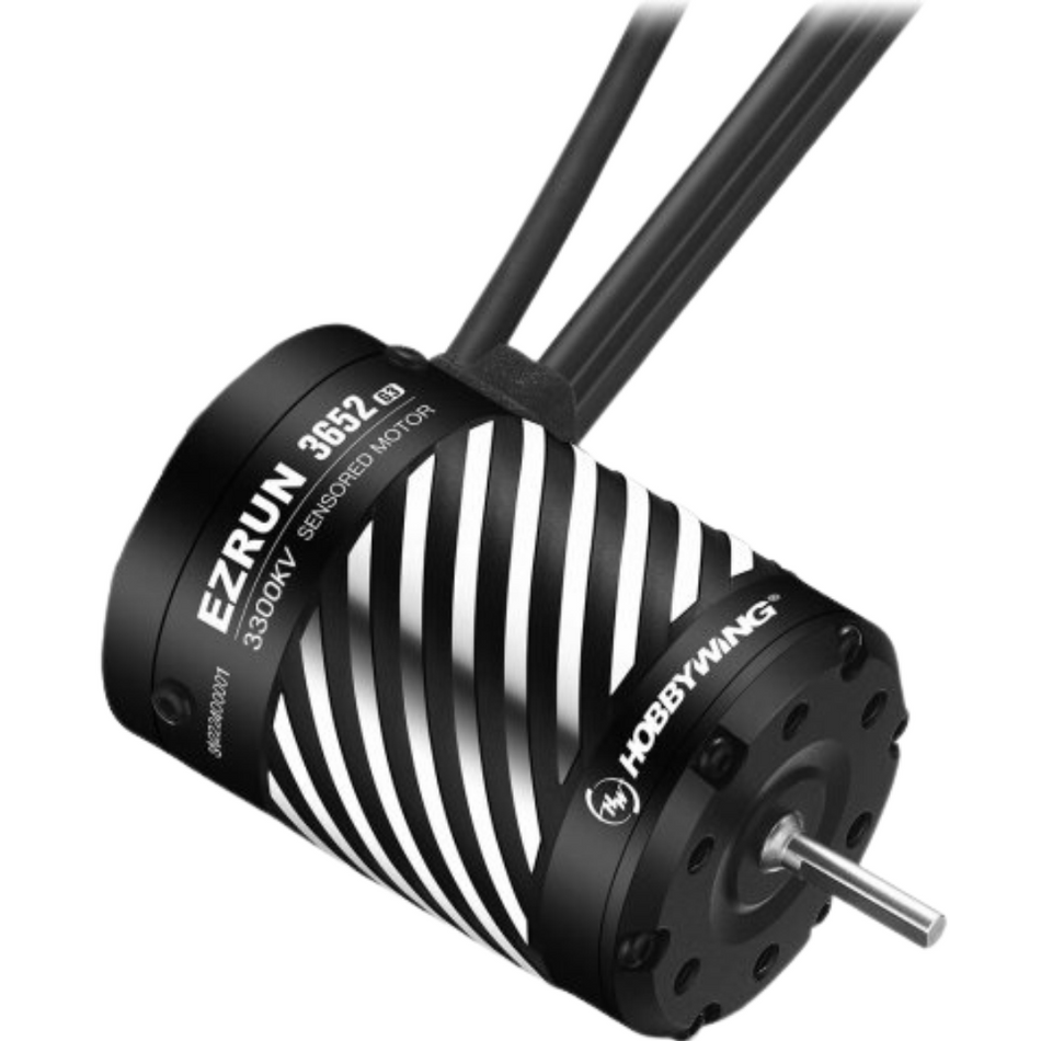 Hobbywing EZRun 3652SD G3 3300KV 1/10 Sensored Brushless Motor Black HW30402603