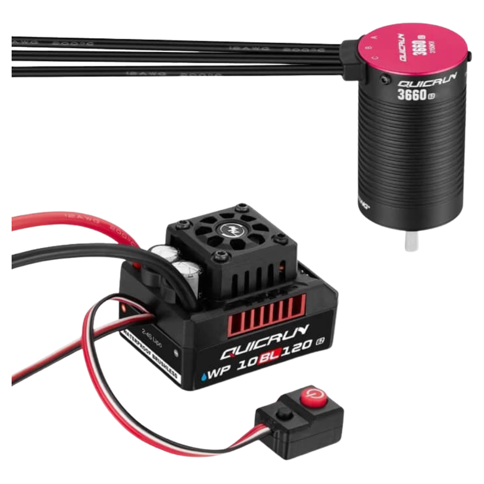 Hobbywing QuicRun WP 10BL120 G2 3660SL 3150KV Brushless Combo HW38030210