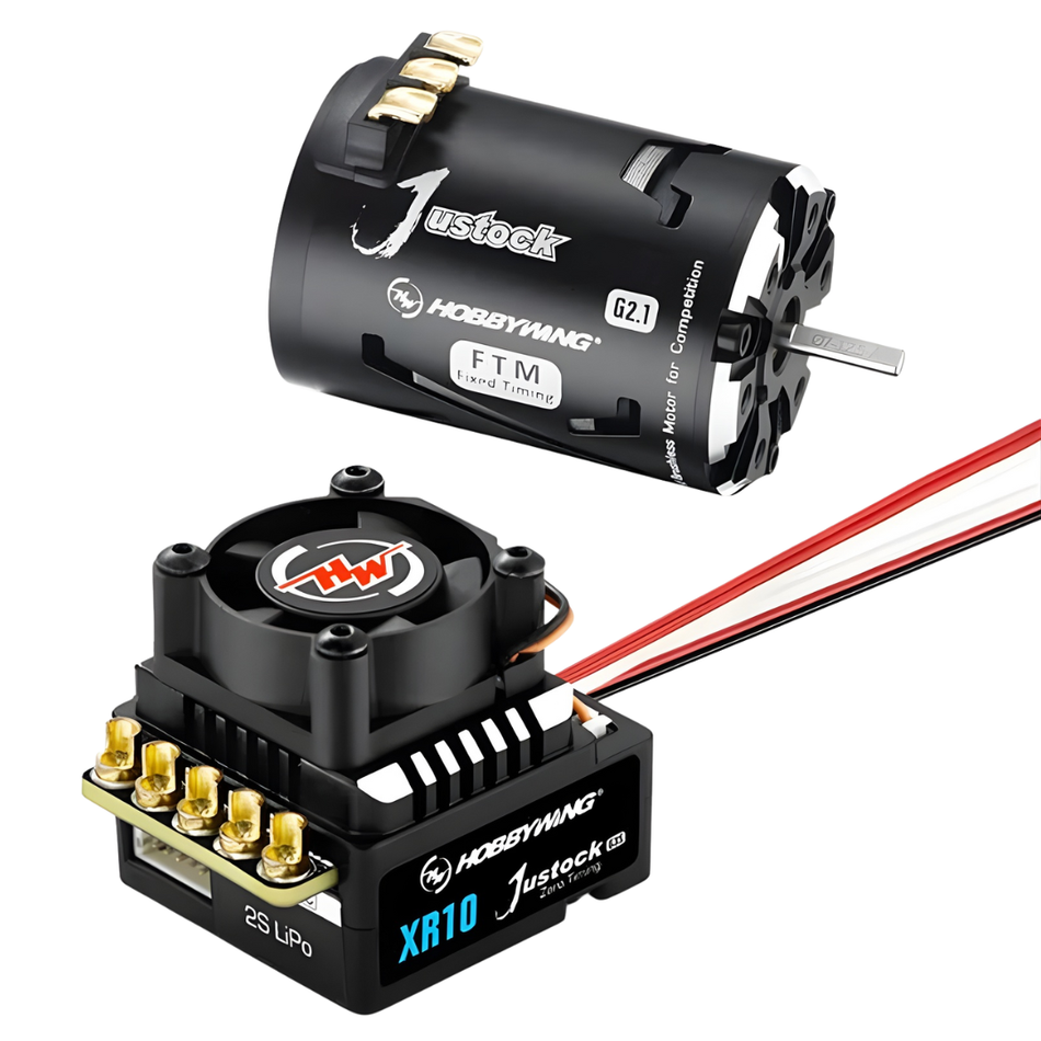 Hobbywing XeRun XR10 Justock G3S 60A ESC 21.5T G2.1 Motor Combo 38020373