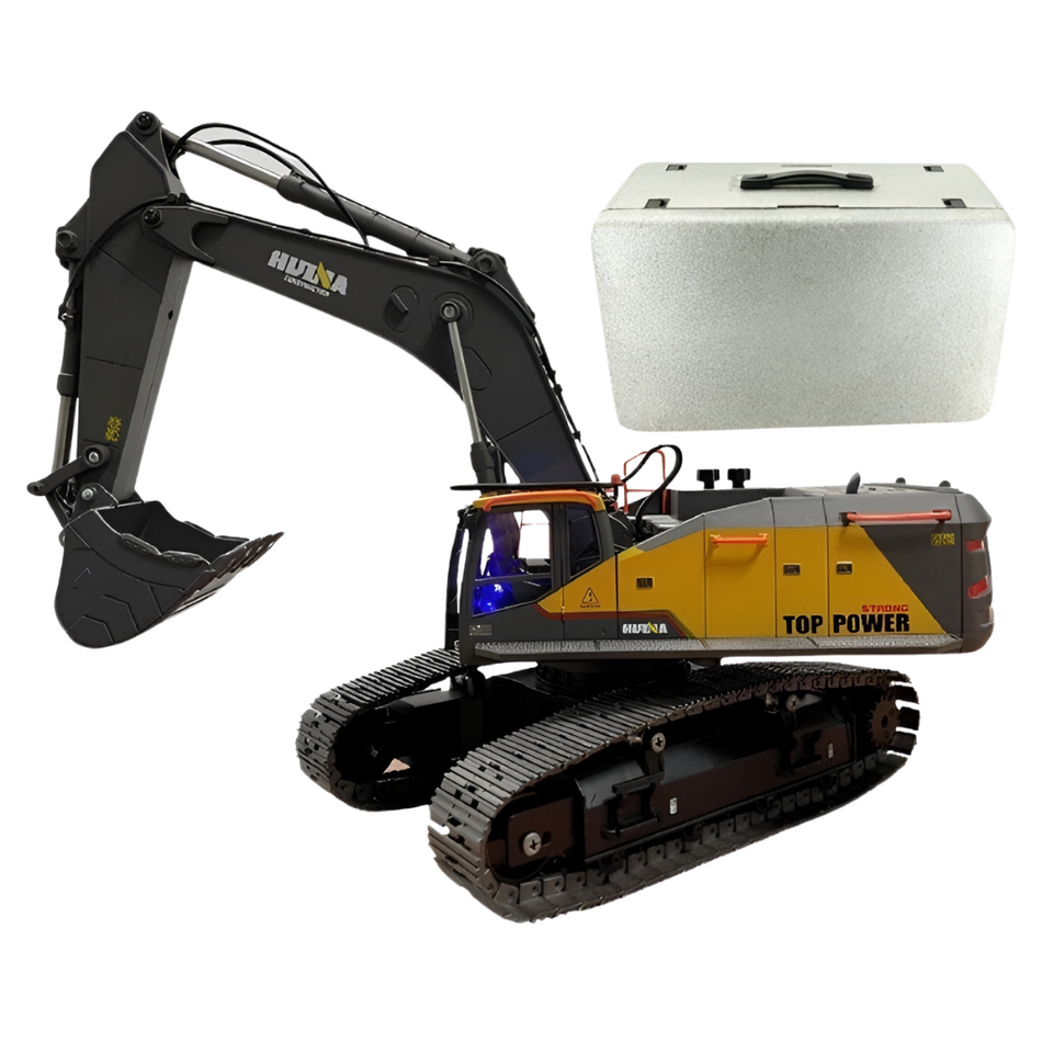 Huina 1/14 RC Construction Excavator RTR (Grey) 1594-G