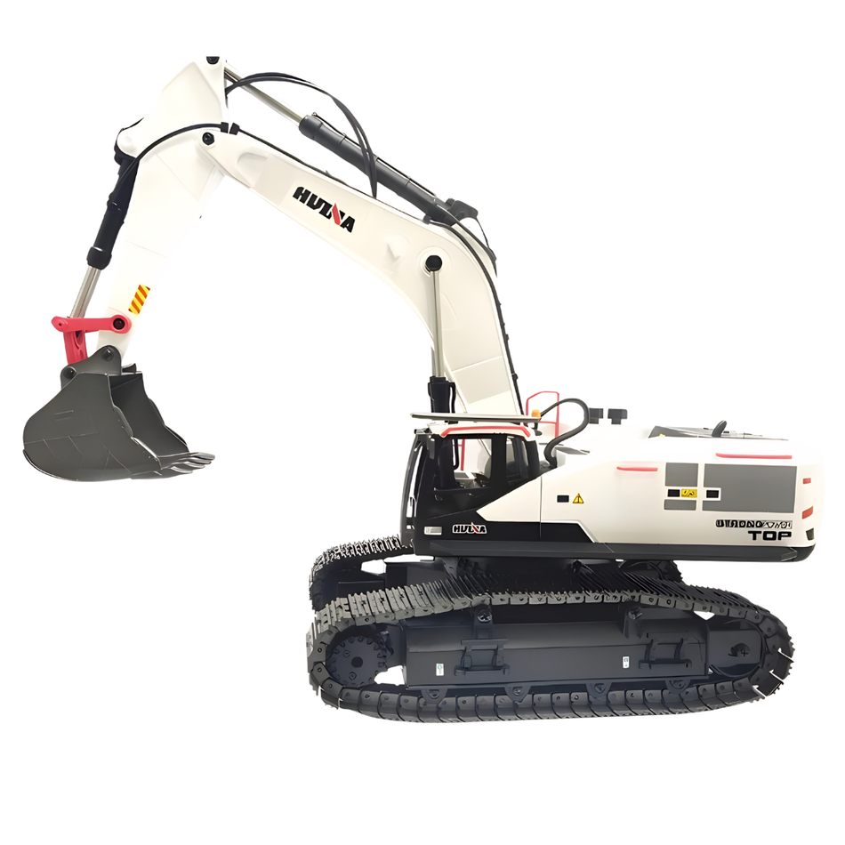Huina 1594 RC Excavator 1/14 Scale 12CH RTR Construction Vehicle White HN1594-W