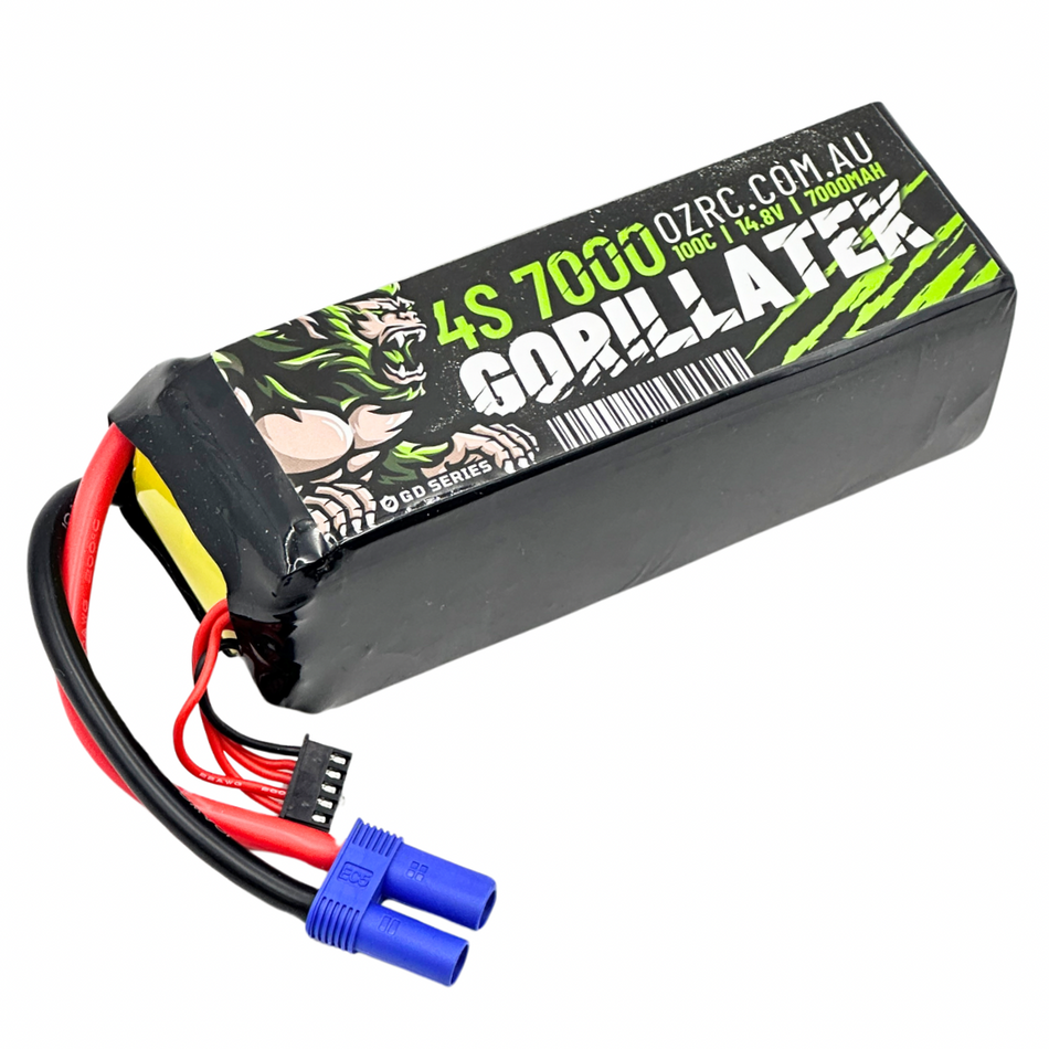 GD Gorillatek 7000mAh 4S 14.8v 100C Performance LiPo Battery w/ EC5 Connector