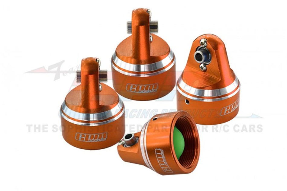 GPM Orange Aluminium Shock Caps 4Pcs [Scratch & Dent]