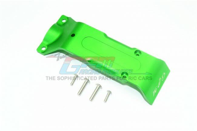 GPM Green Aluminum Rear Skid Plate Set for E-Revo 2.0 [Scratch & Dent]