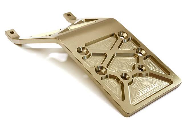 Integy C27638GREY Billet Machined Alloy Rear Skid Plate fo 1/10 Stampede 2WD & Bigfoot 2WD Truck [Scratch & Dent]