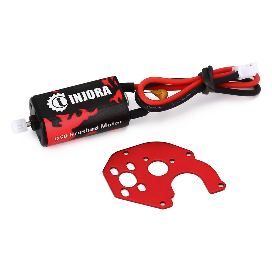 INJORA 050 Brushed Motor Upgrade & Motor Plate for 1/24 RC Crawler Axial SCX24