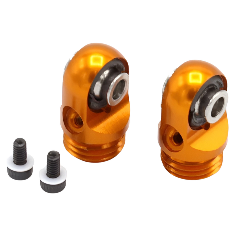 Incision S8E Machined Aluminum Shock Caps Orange IRC00515
