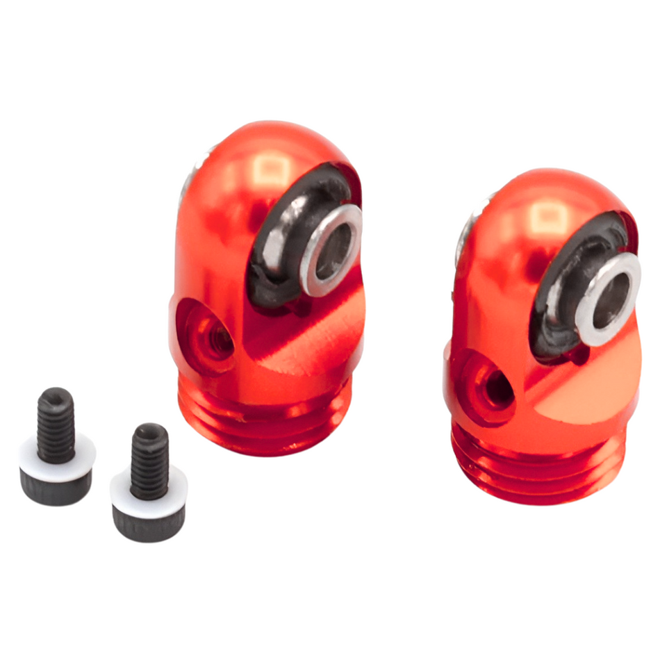Incision S8E Machined Aluminum Shock Caps Red IRC00524