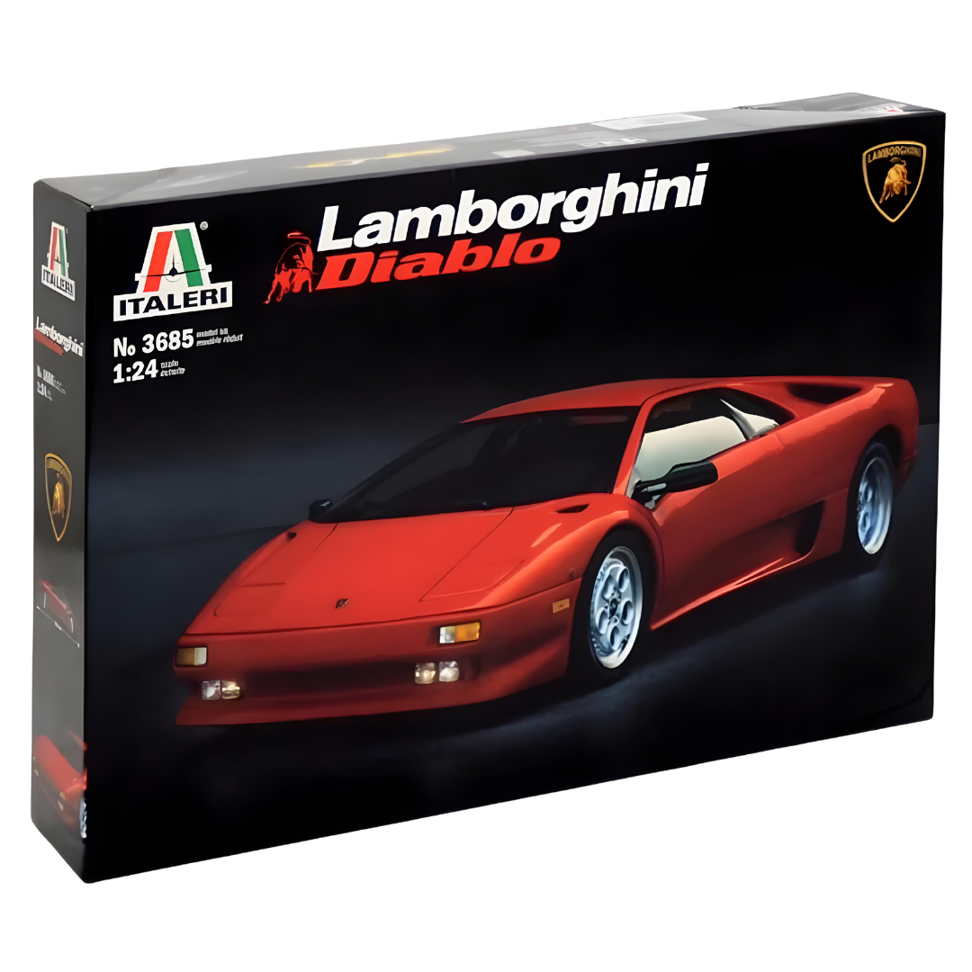 Italeri Lamborghini 3685 1:24 Réplique fidèle à l'original, modélisme, kit de Construction en Plastique, Bricolage, Loisirs, Collage, modélisme, Assemblage, Non laqué, Multicolore Italeri Lamborghini 3685 1:24 Réplique fidèle à l'original, modélisme, kit de Construction en Plastique, Bricolage, Loisirs, Collage, modélisme, Assemblage, Non laqué, Multicolore