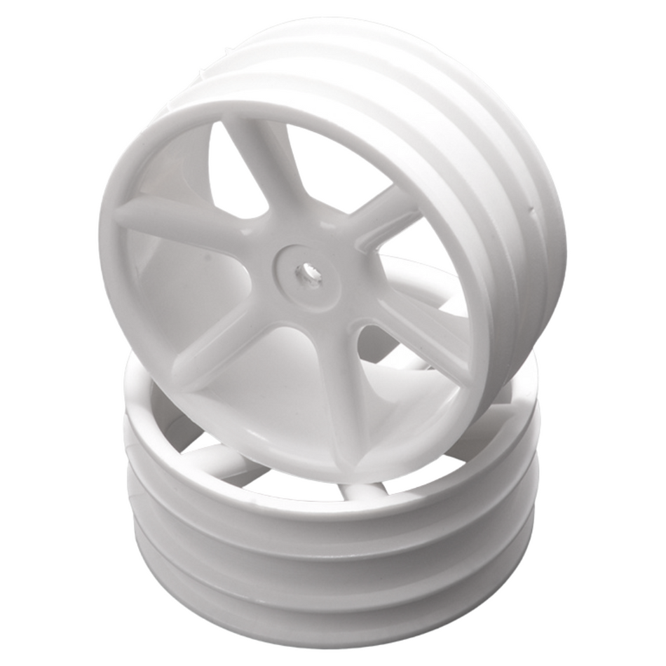 JC 6 Spoke 2.2 Buggy 4WD Front Wheel CAT White CR890