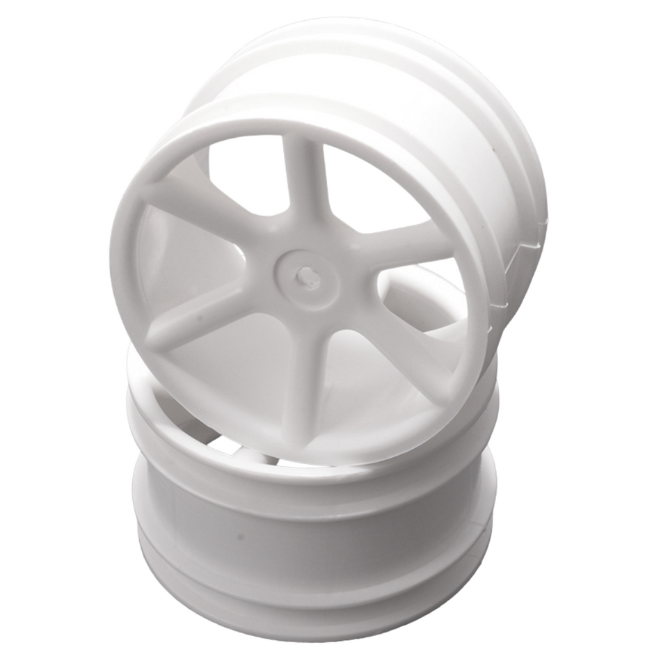 JC 6 Spoke 2.2 Buggy Rear Wheel CAT Cougar White CR887