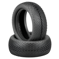 JConcepts Double Dees V2 4WD Front Tyres 1/10 Buggy Green Compound JC3161-02