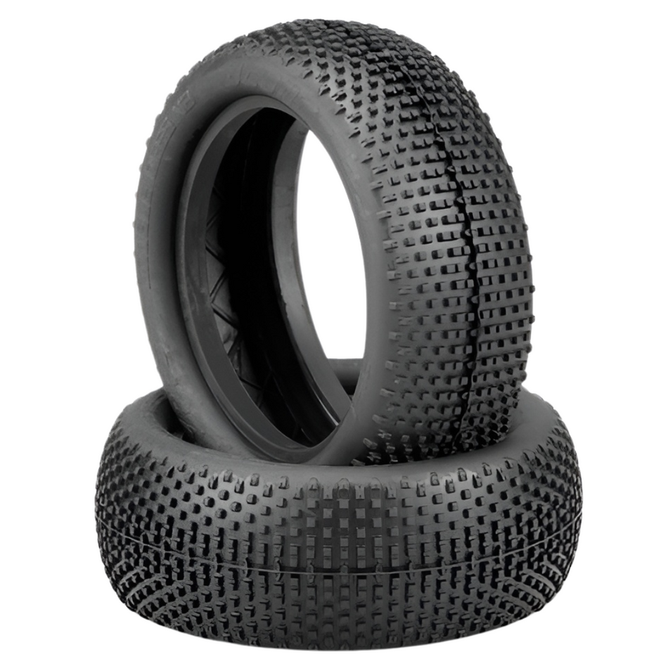 JConcepts Double Dees V2 4WD Front Tyres 1/10 Buggy Green Compound JC3161-02