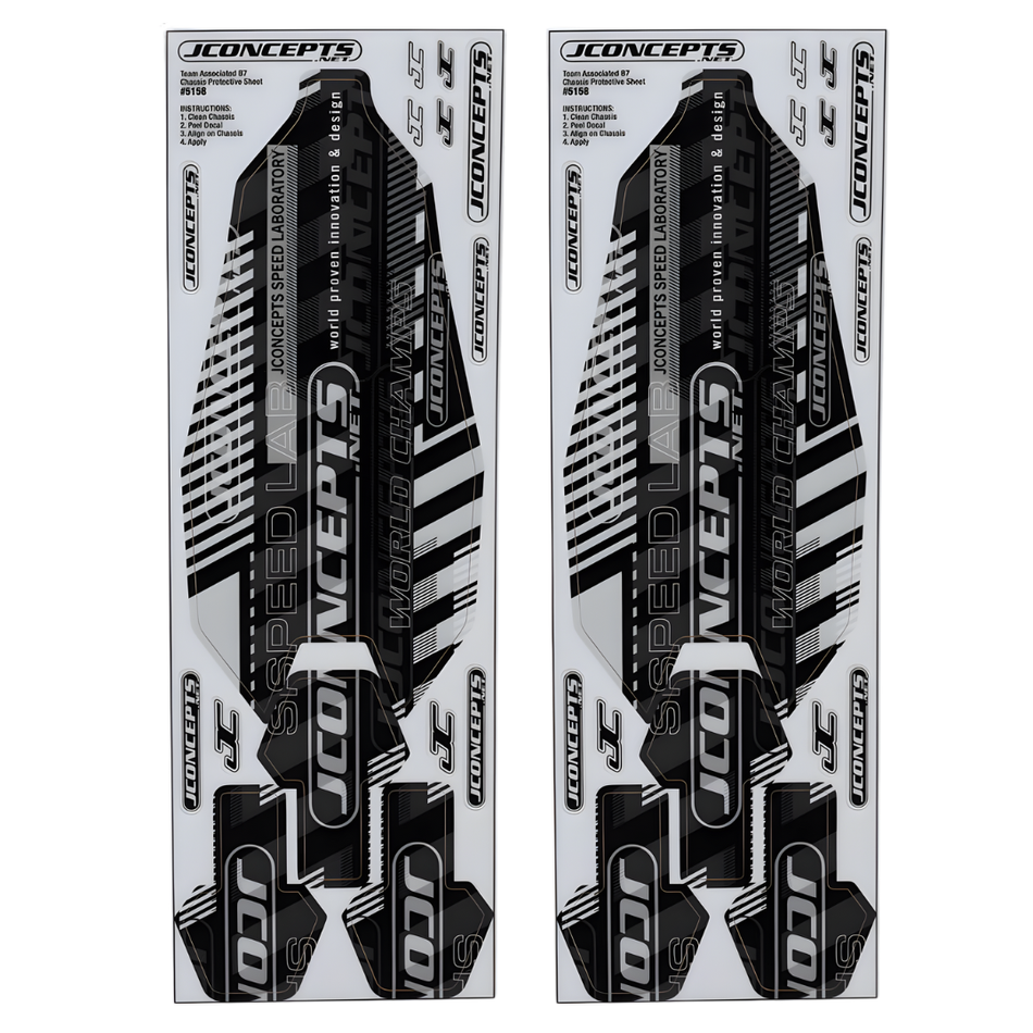 JConcepts RC10B7 Precut Chassis Protective Sheet 2pc 5158