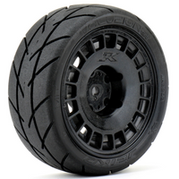 Jetko GT Evolution 1/10 Tyres & Black Radial Wheels 12mm Hex (Super Soft) 4pcs JKO3203RBSSG