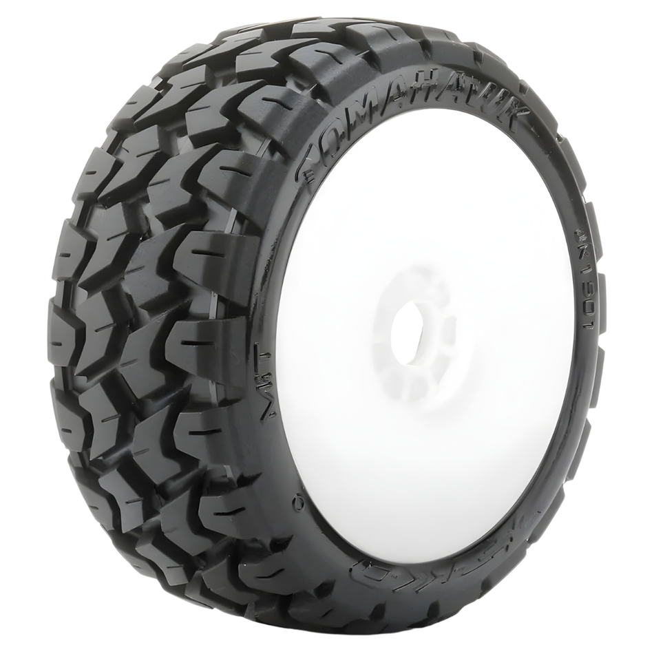Jetko JKO1501DWMSGB EX Tomahawk 1/8 Buggy Tyres Medium Soft White 2pc
