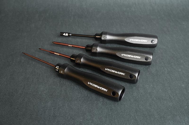 MINI-Z MINI CAR TOOL SET 4PCS/6PCS (ALUM TRI HANDLE)