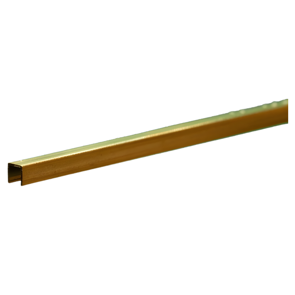 K&S 9885 Brass Channel 1/8in 300mm Length 1pc