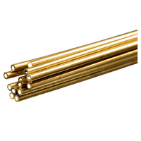 K&S Metals 2mm Brass Tube 1m 0.45mm Wall 3pcs 3920