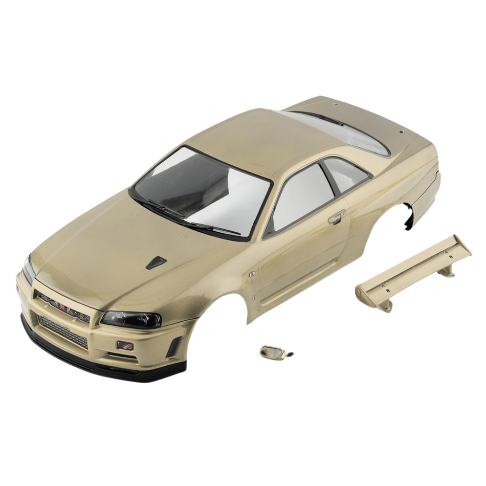 Killerbody Nissan Skyline R34 Pre-Painted 1/10 Touring Car Body (Champaign Gold) 48645