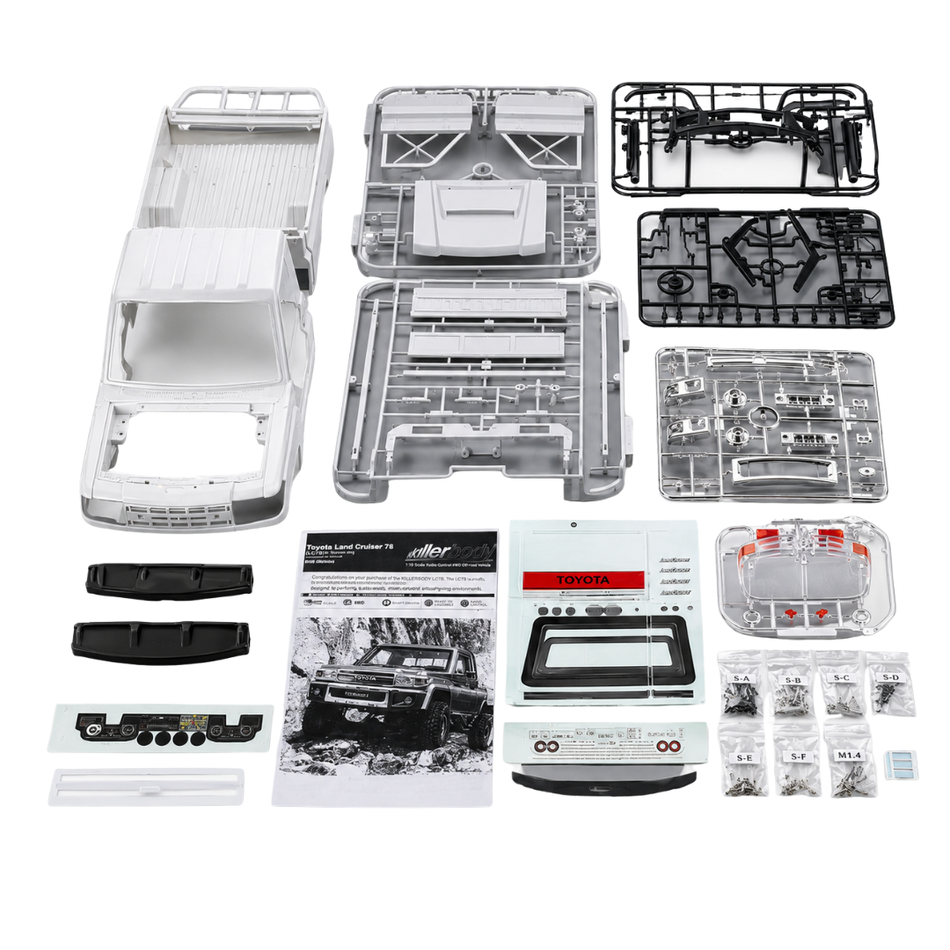 Killerbody Toyota Land Cruiser LC70 Hardbody Set 313mm Crawler 48601