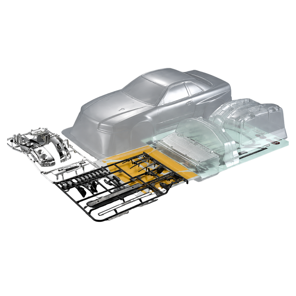 Killerbody Nissan Skyline R34 Body 1/10 Touring Clear Polycarbonate 48626