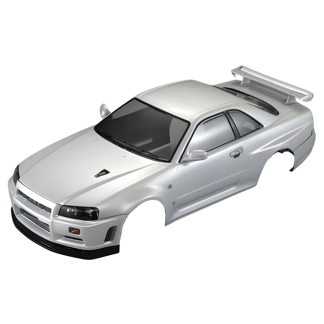 Killerbody Nissan Skyline R34 GTR White Painted 1/10 RC Car Body Shell ...