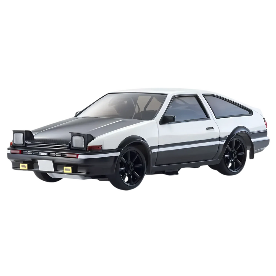 Kyosho FIRST Mini-Z Trueno AE86 1/28 Scale RTR RC Car Carbon White 66617A