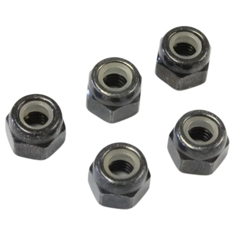 Kyosho M4x5.6mm Steel Nyloc Nuts (5pc) 1-N4056FNB