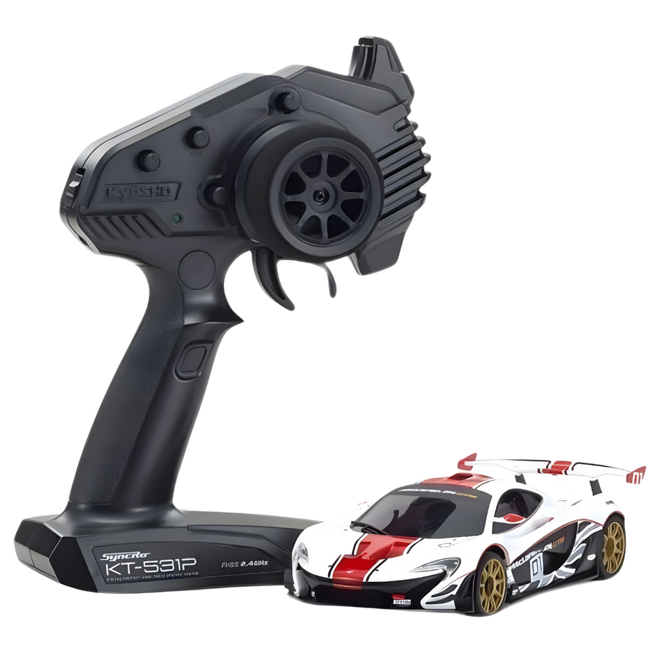 Kyosho MR-03 1/24 Mini-Z RWD Ready Set w/McLaren P1 GTR Body (White/Red) 32324WR